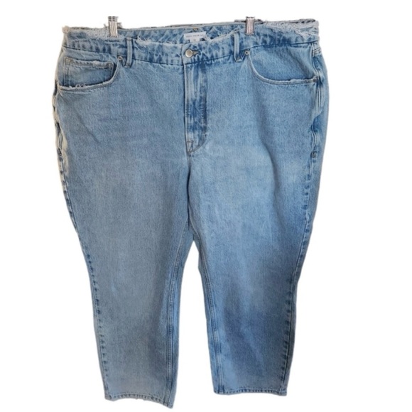 Good American 90s Duster Straight Leg Jeans - Picture 3 of 13